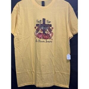 Fall For Jesus Tee He Never Leaves Unisex